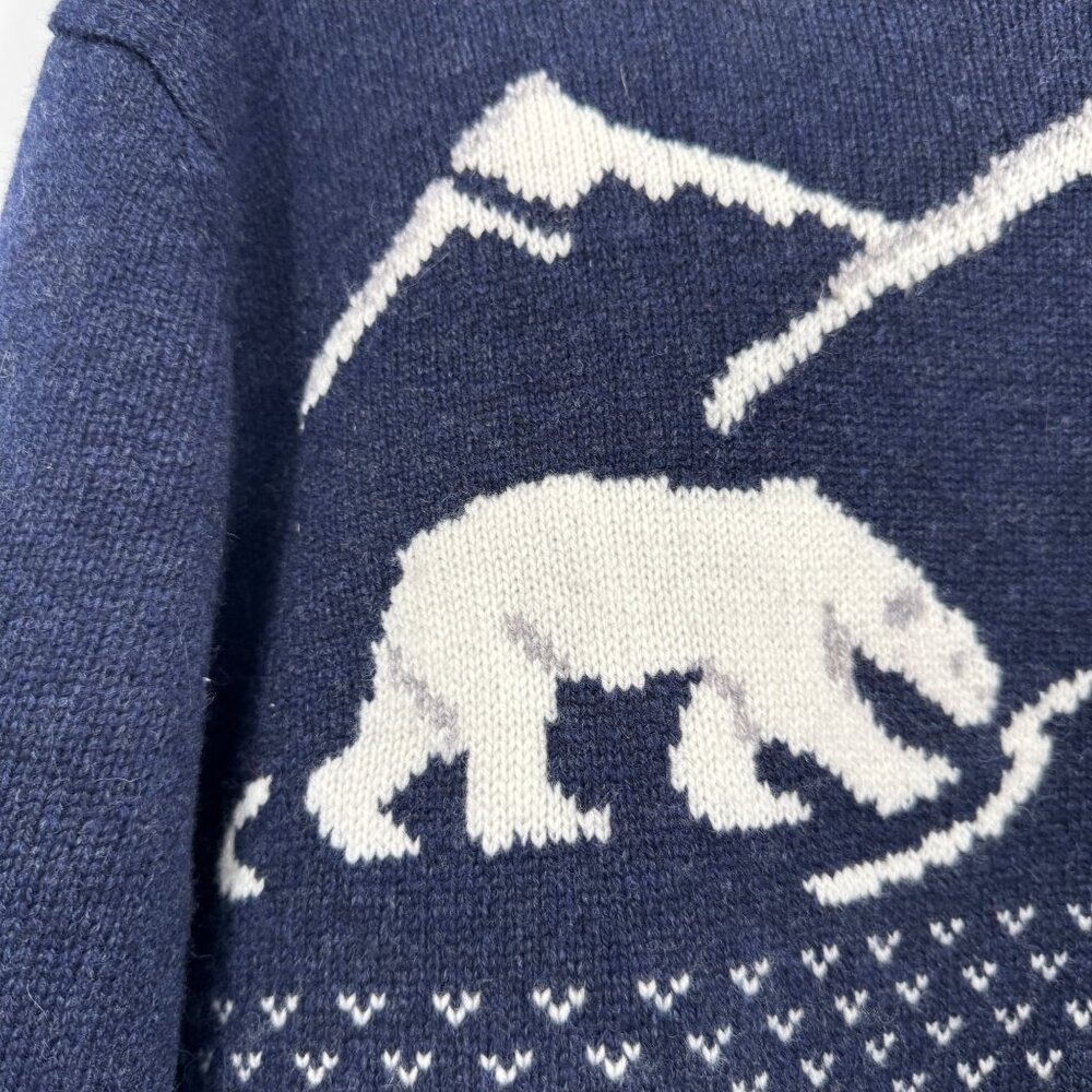 Brooks Brothers Polar Bear English Lambswool Crewneck Sweater Womens size XL in - Picture 5 of 11